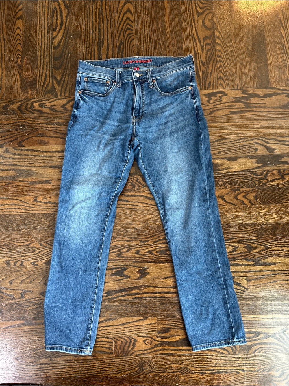 Lucky Brand Men’s Faded Blue Slim Straight Jeans 30x30